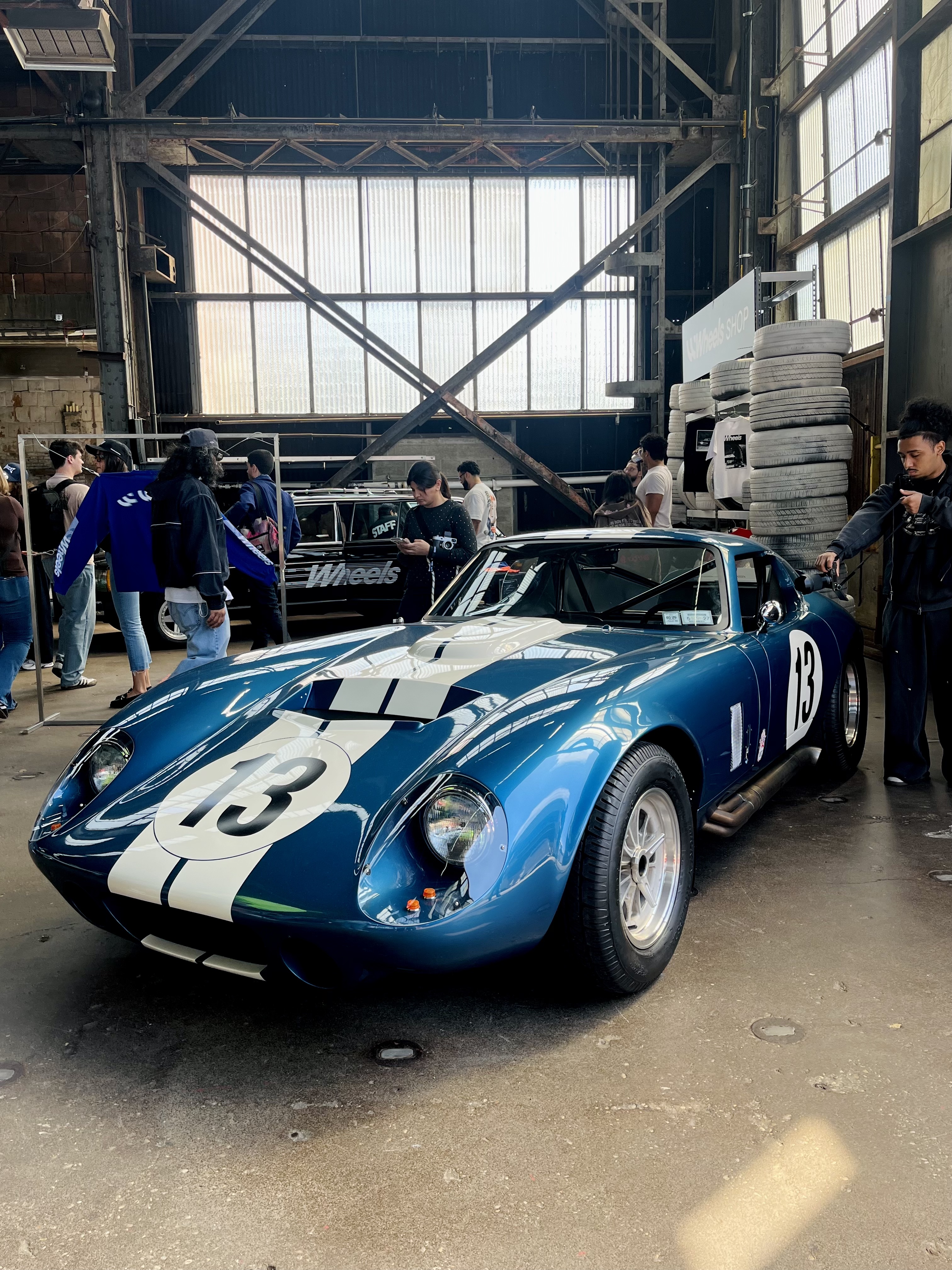 a blue car