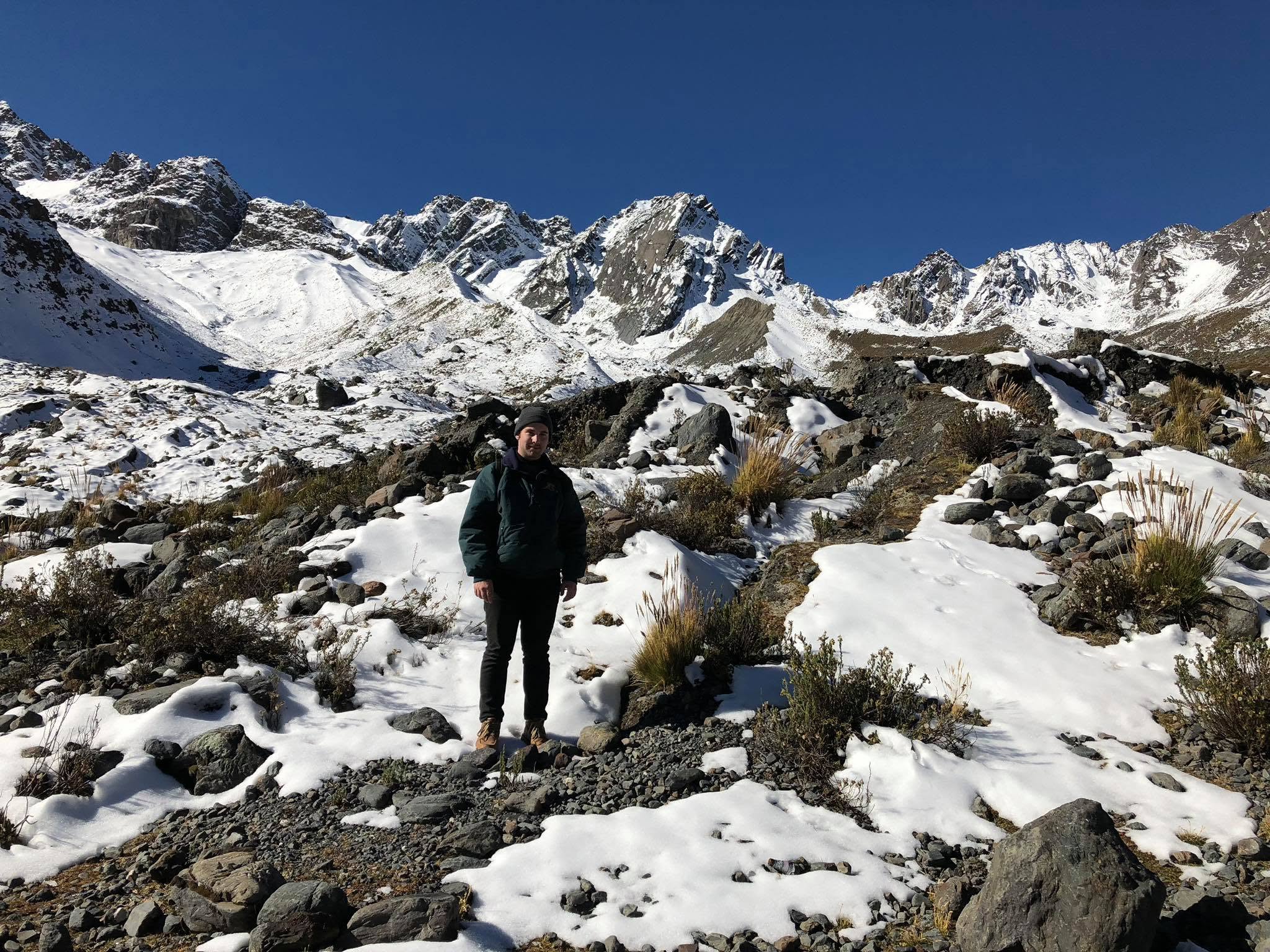 A man in a high altitude environment